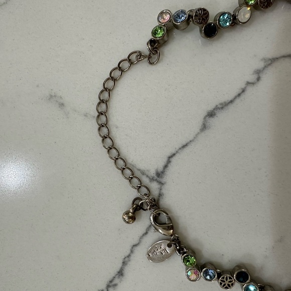 Vintage Lia Sophia Happy Hour Victorian Style Riviere Crystal Retired Necklace - Picture 4 of 5